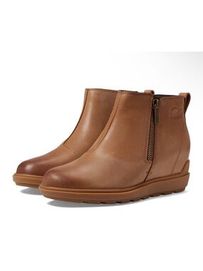 Sorel Evie II Zip Booties – Size US 9.0 | Velvet Tan Waterproof Ankle Boots